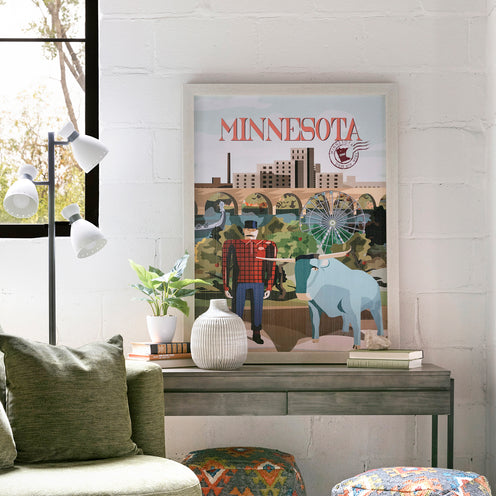 Minnesota Paul and Babe (Blonde Frame)